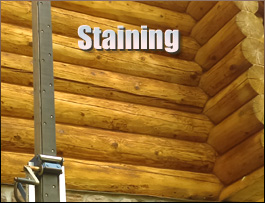  Thousandsticks, Kentucky Log Home Staining